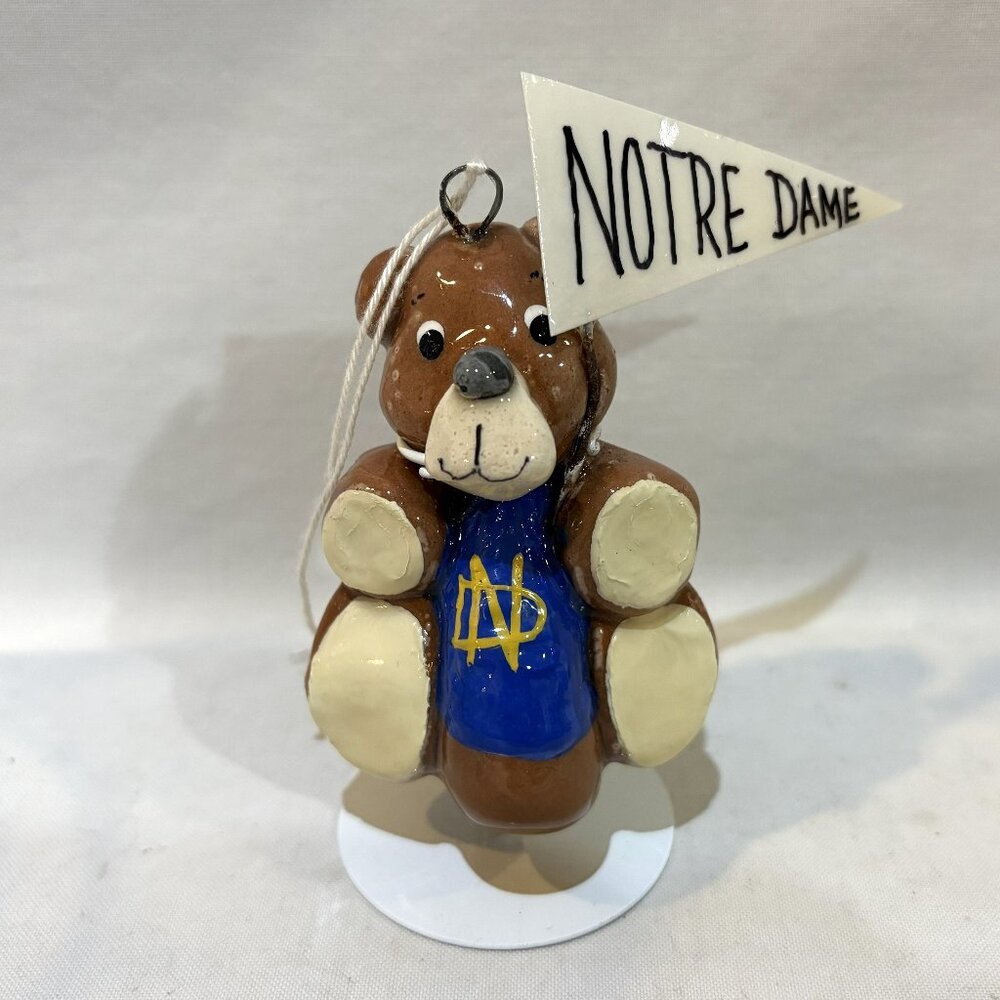 University Of Notre Dame Fighting Irish Bear Holiday Decor Ornament